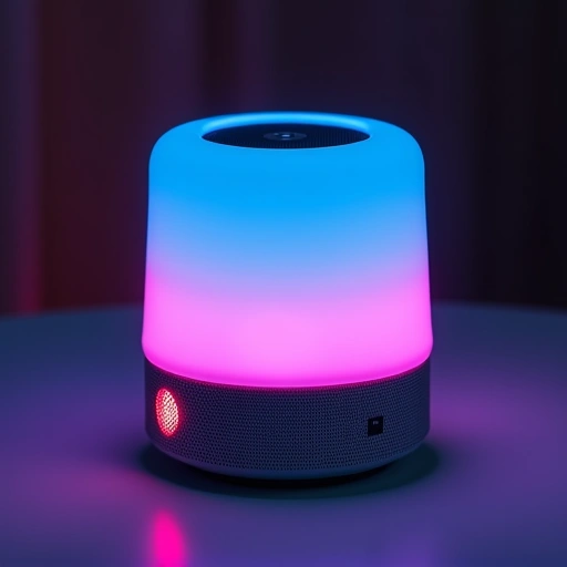 Caixa de Som Bluetooth e Carregador Sem Fio G Google LED RGB - Achei na Lojinha