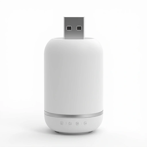 Umidificador Difusor com Efeito de Chamas - USB Recarregável - Achei na Lojinha